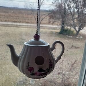 Floral Teapot Birdhouse